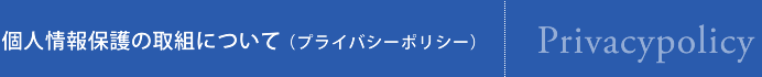 プライバシーポリシー